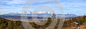 Panoramatický výhľad na Vysoké Tatry, Slovensko. Photo was taken from Klastorisko, Slovenský raj / Slovenský raj.