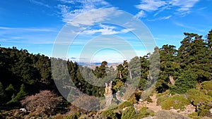 Panoramic view from the hiking trail to Torrecilla peak, Sierra de las Nieves national park