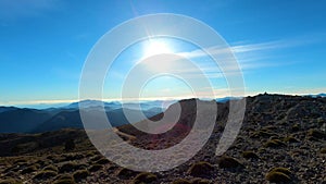 Panoramic view from the hiking trail to Torrecilla peak, Sierra de las Nieves national park