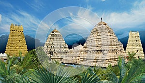 Panoramic view hindu Narasimha temple