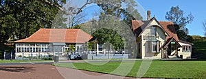 Panoramic View of Historic Buildings on One Tree Hill, Auckland