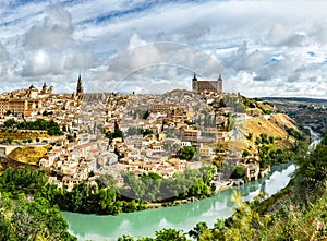 Panoramic view of the historic city of Toledo