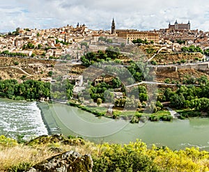 Panoramic view of the historic city of Toledo