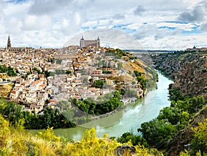 Panoramic view of the historic city of Toledo