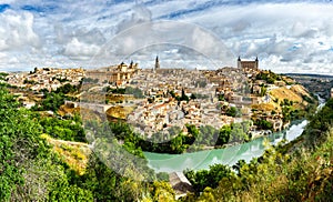 Panoramic view of the historic city of Toledo