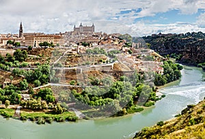 Panoramic view of the historic city of Toledo