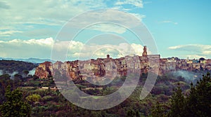 Old town of Pitigliano, Grosseto, Tuscany, Italy.