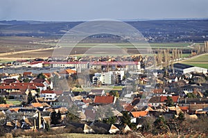 Panoramic view of the historic part of Retz