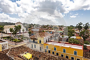Panoramic view of the historical center of the Unesco Heritage Site Trinidad, Cuba photo