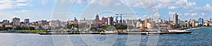 Panoramic view of the historical old Havana city, Cuba.