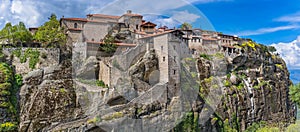 Panoramic view of Holy Monastery of Great Meteoron