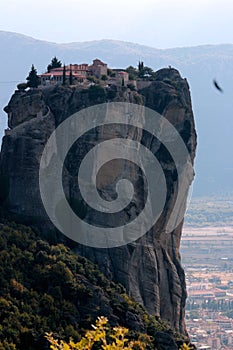 Panoramic view of Holy Trinity Monastery Agia Trias in Meteora monasteries in Greece