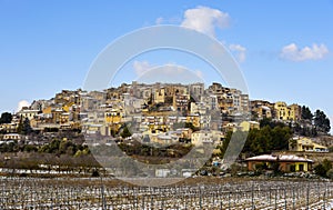 Panoramic view of Horta de Sant Joan, Spain photo