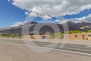 Panoramic view of Huacalera in the province of Jujuy, Argentina