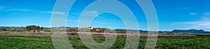 Panoramic view of a hungarian village called Csatoszeg in hungarian, Cetatuia in romanian