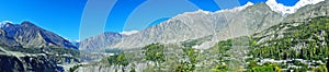 Panoramic view of Hunza Valley in Pakistan