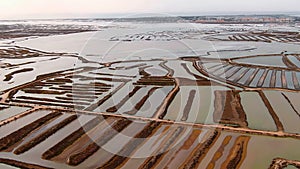 Panoramic view of hydraulic control areas for salt mine containment photo