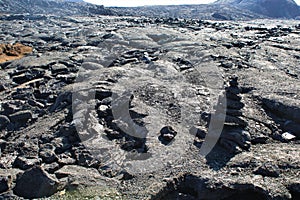 Panoramic view in Iceland - lava field