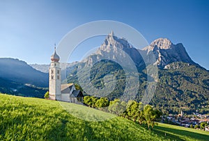 Seis am Schlern, Dolomites, South Tyrol, Italy photo