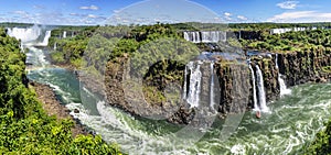 Panoramic view at Iguazu Falls, Brazil