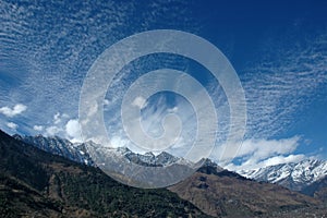 Panoramic view in Indian Himalays.