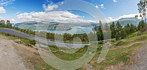 Panoramic view of the Innvikfjord photo