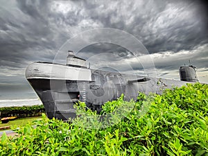 Panoramic view of INS Kursura Submarine Museum at Visakhapatnam,in the state of andrapradesh photo