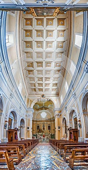 Panoramic view inside Church of San Francesco, Massa Lubrense, I