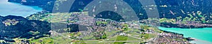 Panoramic view of Interlaken, Switzerland photo