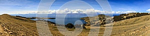 Panoramic View of the Isla del Sol (Island of the sun), Lake Titicaca, Bolivia photo