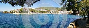 Panoramic view of island Skiathos Greece