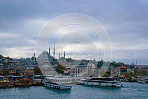 Panoramic view of Istanbul city