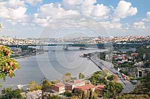 Panoramic View of Istanbul Haliç Golden Horn