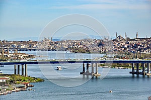 Panoramic view of Istanbul from Pierre Loti hill