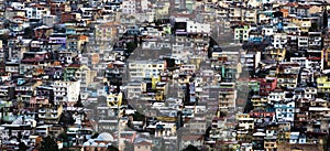 Panoramic view of Izmir city photo