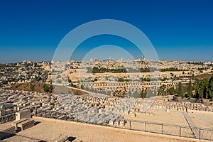 Panoramic view of Jerusalem city in Israel