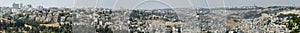 Panoramic View of Jerusalem Old City
