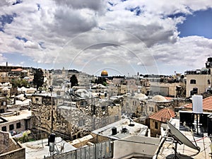 A Panoramic view of Jerusalem from the Walls