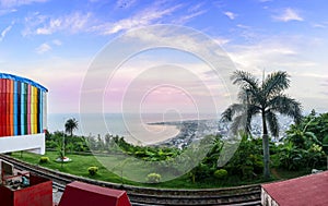 Panoramic View of Kailasagiri Hill overlooking Vizag City and th
