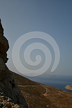 Panoramic view from Kalymnos Island Greece Europe