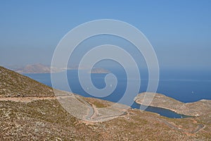 Panoramic view from Kalymnos Island Greece Europe