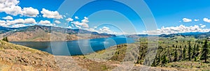 Panoramic view at the Kamloops lake in British Columbia - Canada photo
