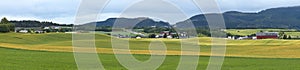 Panoramic view of Klett and Leinstrand, Trondelag County, Norway
