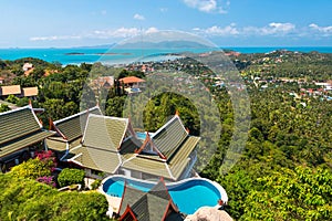 Panoramic View of Koh Samui isle at Thailand