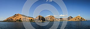 Panoramic view of the Komodo Islands near Flores, Indonesia photo