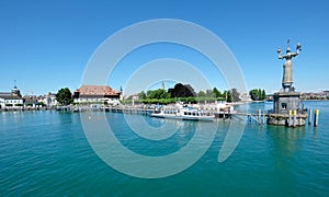 Panoramic view of Konstanz old town and port, Germany