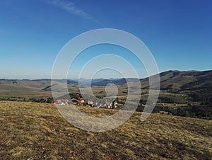 Panoramic view of Kopaonik, field and mountain, Serbia