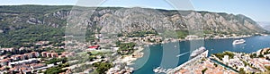 Panoramic view of Kotor bay, Montenegro