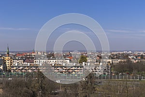 Panoramic view of Krakow