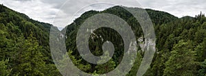 Panoramic view of Kvacianska valley, Liptov, Slovakia